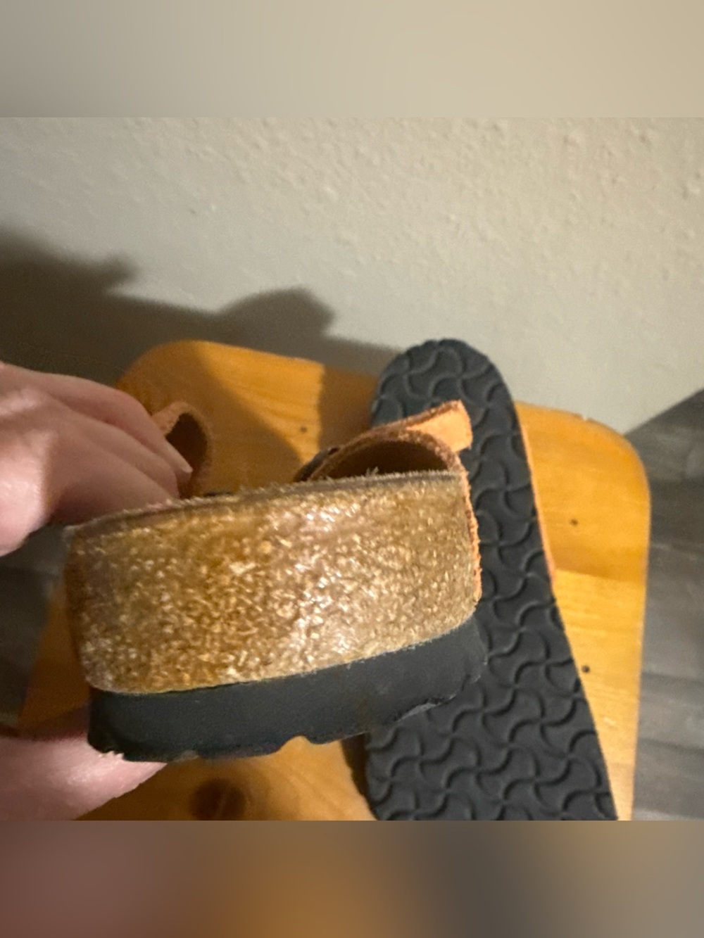 Birkenstock Tangerine Suede Toe-Post Sandals - Picture 5 of 7